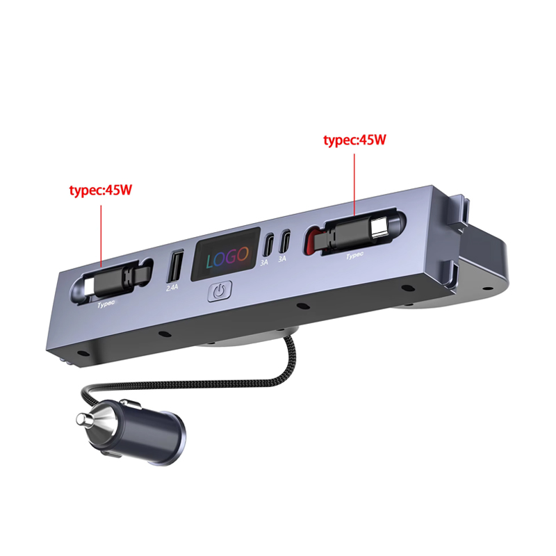Usb Hub Type C - Hub de chargeur de voiture multi‑ports,