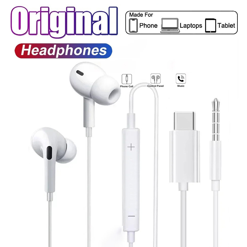 Wired Earphone Lightning - Écouteurs intra-auriculaires originaux pour Xiaomi, Samsung,