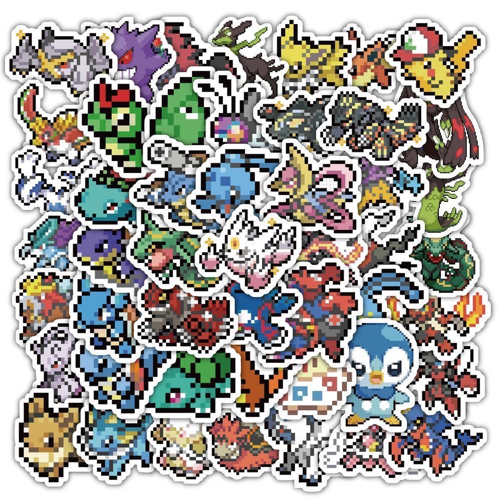 60 autocollants Pokémon Pixel  - Tablet Cute Accessories avis et prix