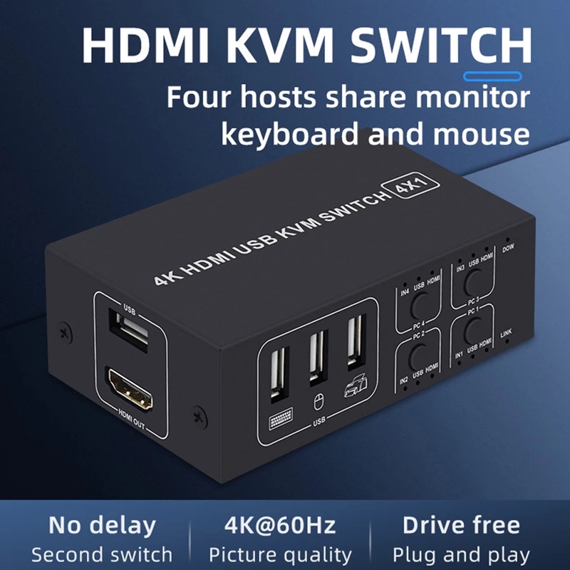 Commutateur KVM HDMI 4 en 1, 4 - Tablet Lap Desk avis et prix